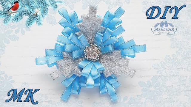 Floco de neve 3D com fitas
