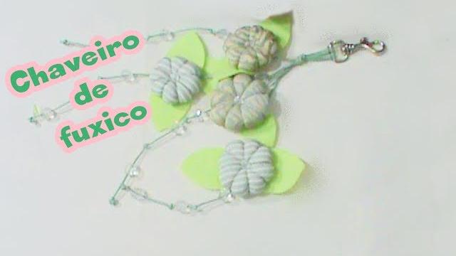 Chaveiro com fuxico