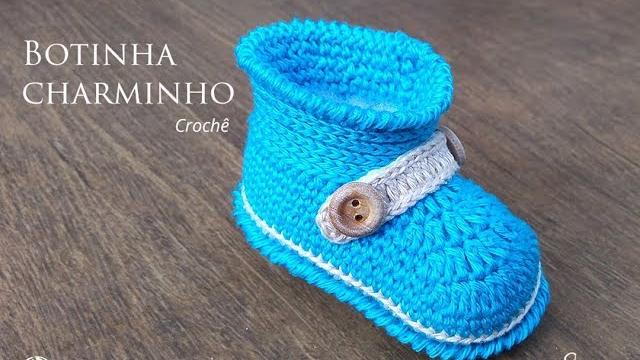 Botinha em Crochê Charminho passo a passo