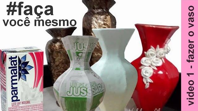 Vaso de caixa de leite – Como fazer