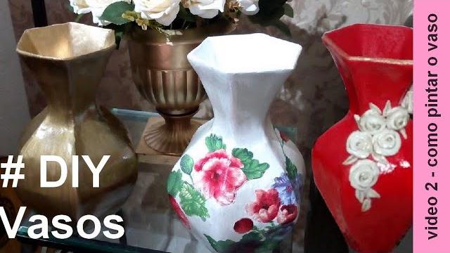Vaso de caixa de leite – Como pintar – 3 formas diferente