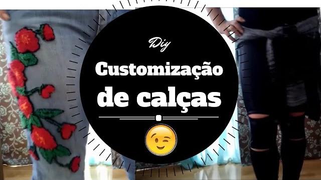 CALÇA BORDADA E LEGGING DESTROER – CUSTOMIZAÇÃO