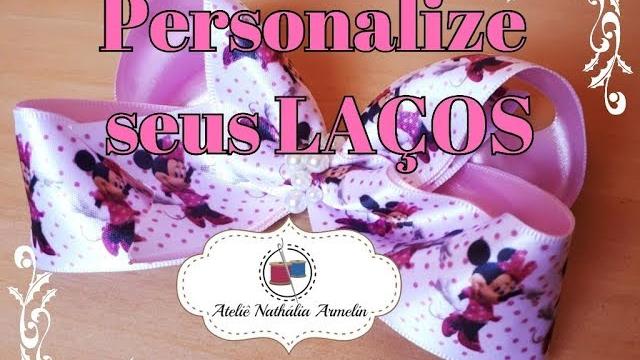 DIY: Arte para fita de cetim de personagem