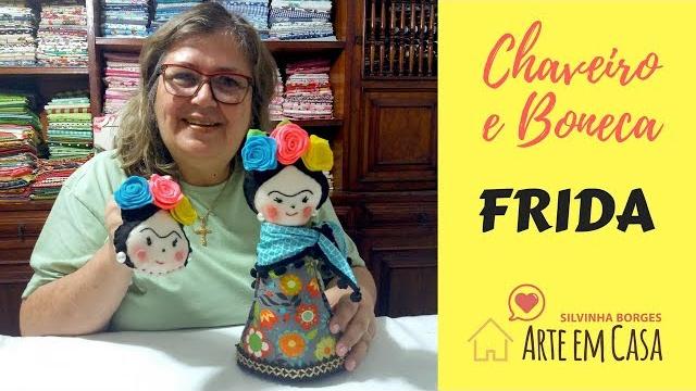 Boneca e Chaveiro FRIDA feitos à mão