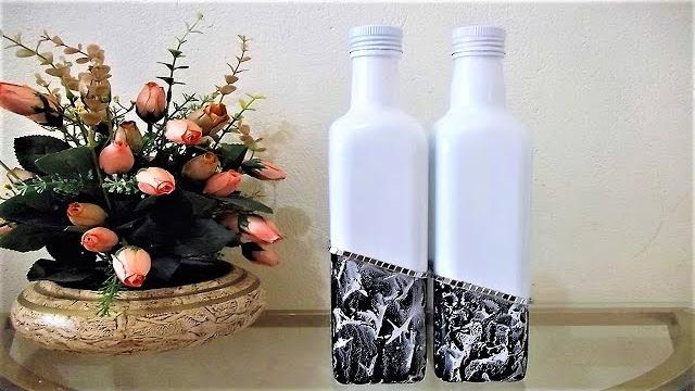 COMO FAZER LINDAS GARRAFAS DECORADAS COM TINTA NANQUIM – Decorando Com Brilho