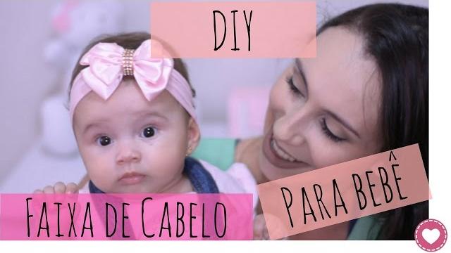 DIY – Como fazer faixa de cabelo para bebê de forma SIMPLES e FÁCIL