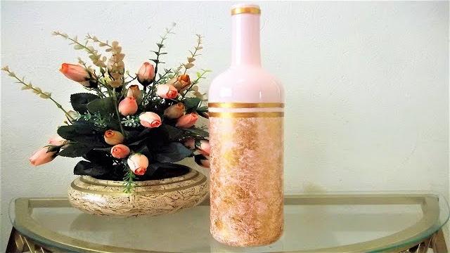 GARRAFAS DECORADAS COM TÉCNICA INCRÍVEL DE PINTURA – Decorando Com Brilho