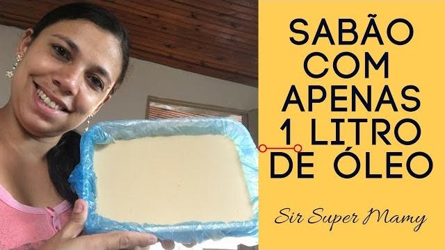 Sabão Caseiro com 1 litro de Óleo