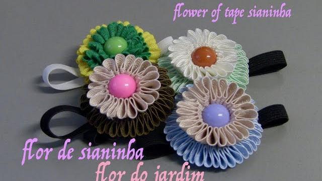 Flor de fita sianinha