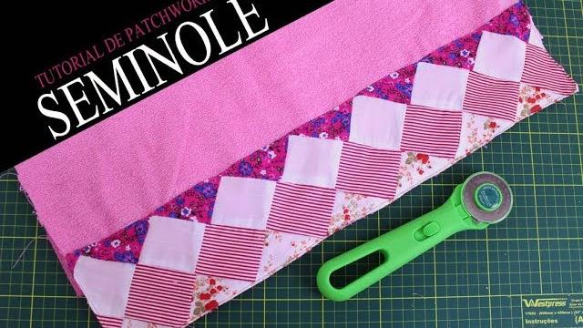 COMO REAPROVEITAR RETALHO DE TECIDO COM TÉCNICA SEMINOLE