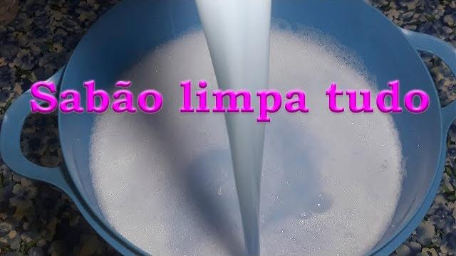 SABÃO LIMPA TUDO SUPER POTENTE VEJA COMO É FÁCIL