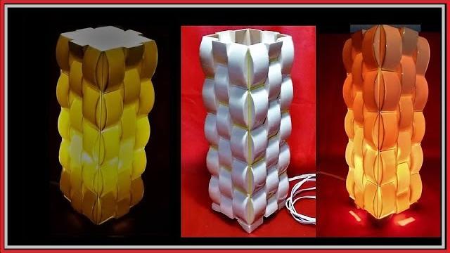 LUMINÁRIA 3D em PVC passo a passo