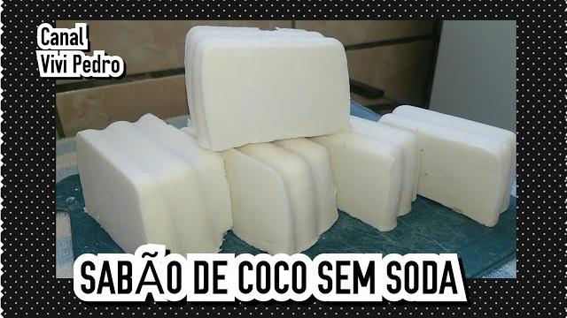 SABÃO DE COCO COM BICARBONATO SEM SODA