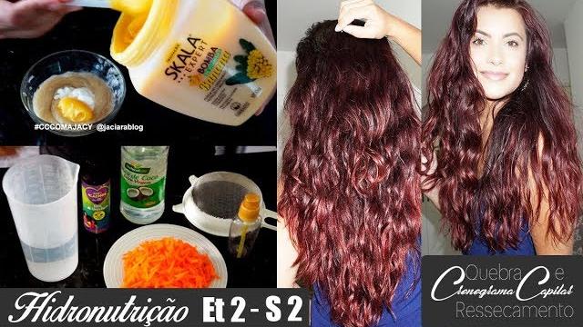 Melhor Tônico De Crescimento Capilar HidroNutrição De Banana e Creme de Leite