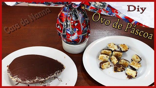 Ovo de Páscoa com surpresa e ovo trufado baratinho e fácil demais