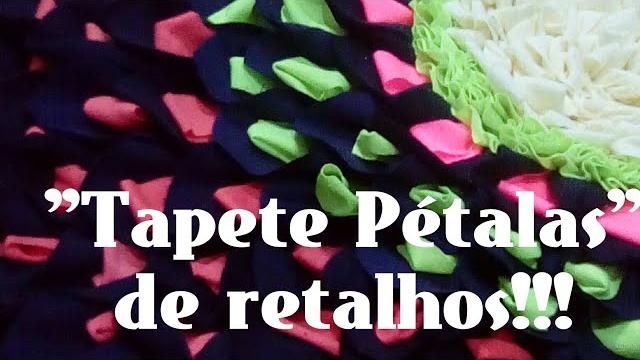 Passo a passo Tapetes de retalhos Pétalas ( tapete de porta)
