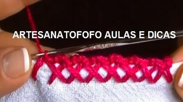 Caseado cruzado em crochê – DESTROS INICIANTES CROCHÊ