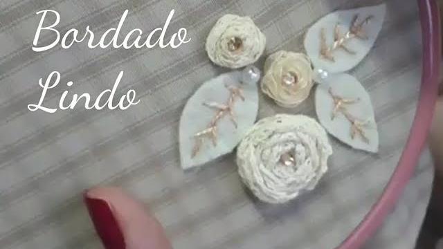 Aprenda um lindo ponto de BORDADO