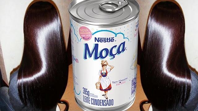 Milagrosa Progressiva caseira Iluminadora de leite condensado – Potência máxima 100% cabelos de seda