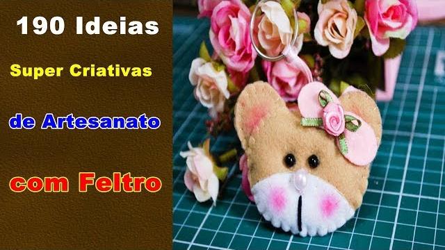190 Ideias Super Criativas de Artesanato com Feltro