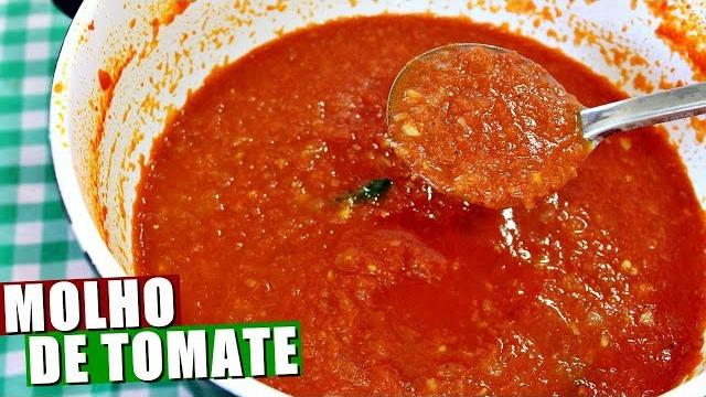 MOLHO DE TOMATE CASEIRO FÁCIL E RÁPIDO