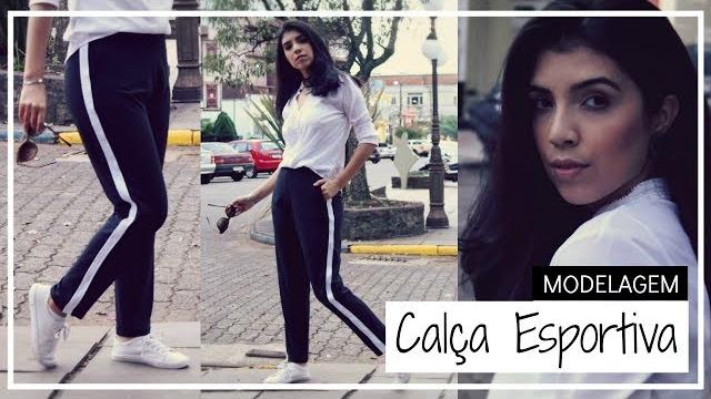 Calça Esportiva em Malha – Modelagem e redução por elasticidade