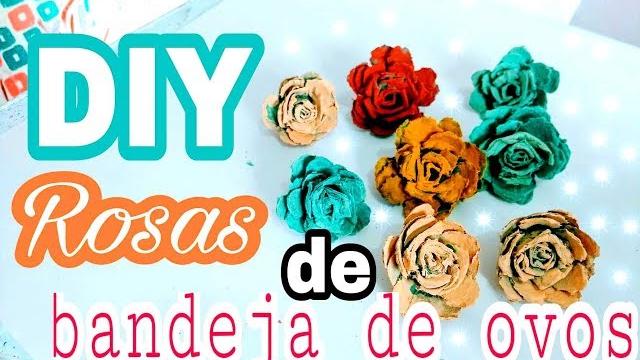 DIY: Flores de bandeja de ovos – MUITO FÁCIL
