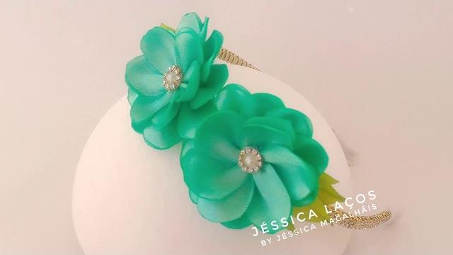 DIY – PAP Flor de cetim facil – satin flower Easy