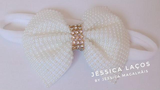 DIY Laço Delicado De Pérola – Delicate Pearl Tie – Lazo Delicado De Peróla