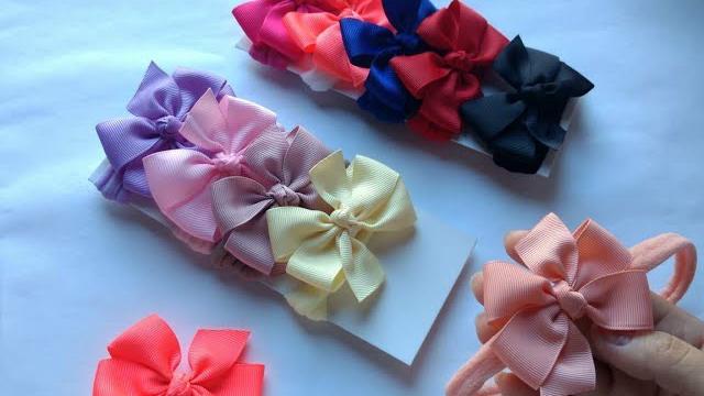 Laço catavento com fita número 5