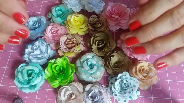 Flores de forminhas de doce