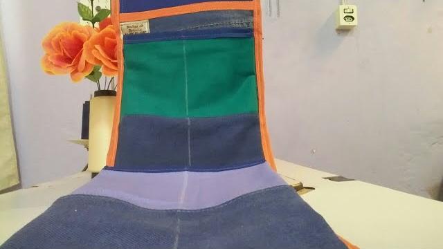 Porta papel higiênico ou porta treco lindo com Jeans usado