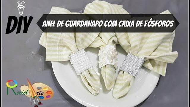 DIY: ANÉIS DE GUARDANAPO COM CAIXA DE FÓSFORO