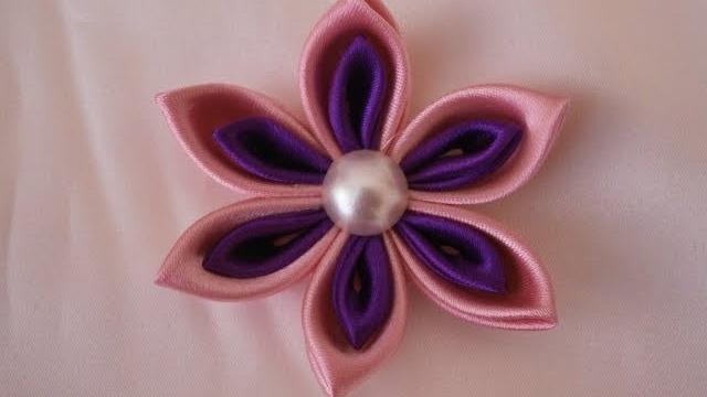 Como Fazer: Kanzashi flores de cinta DIY