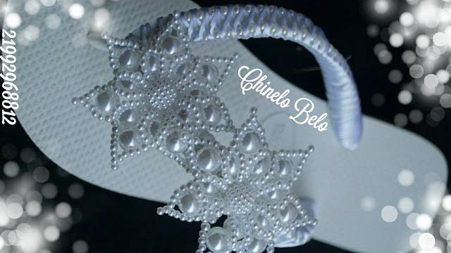 FLORZINHA CLÉO PARA CHINELOS