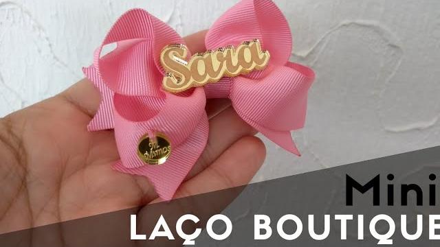 Como fazer mini laço boutique na fita número 5