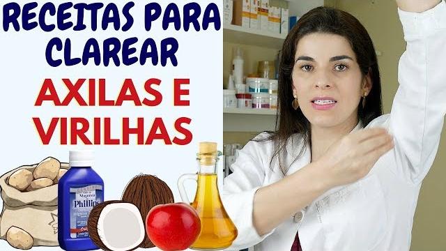 Clareamento de Axila, Virilha, Cotovelo, Joelho – Receita Caseira passo a passo