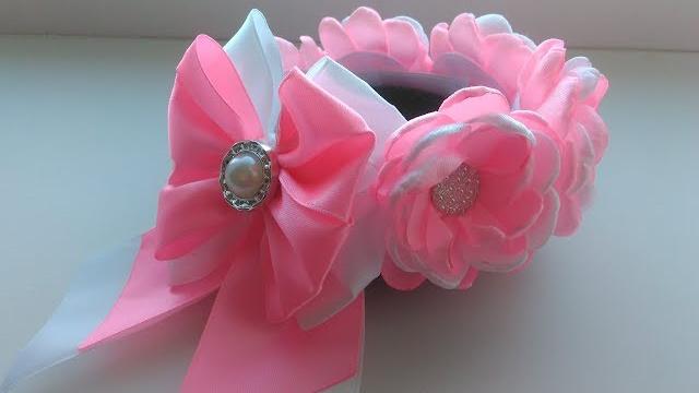 Prendedor de coque de flores Kanzashi