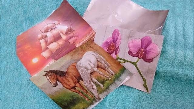 Aprenda a fazer latonagem com decoupage