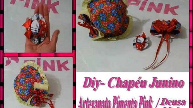 DIY – Chapéu Junino Feito De Tampas