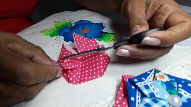 Fuxico estrela ou origami