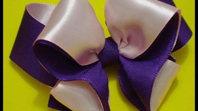 LAÇO FOFURA DE FITA DE CETIM – NA FAIXA DE BEBÊ E NO BICO DE PATO PASSO A PASSO