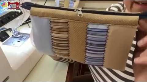 Necessaire Quiltada com zíper