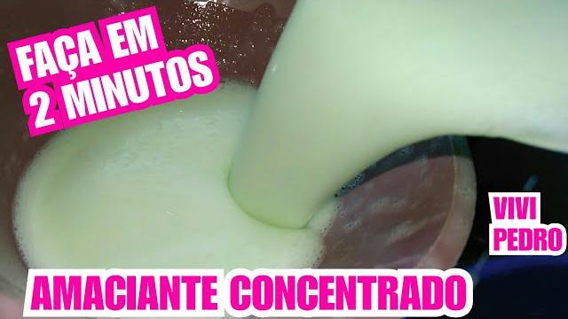 EM 2 MINUTOS AMACIANTE CONCENTRADO QUE FIXA O CHEIRO NAS ROUPAS