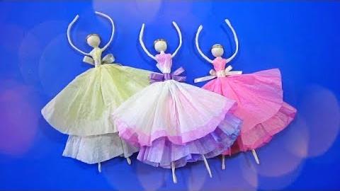 Boneca Bailarina de arame – passo a passo – DIY Ballerina