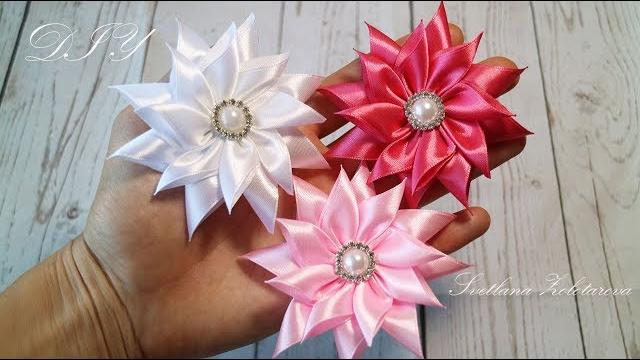 Flores de fitas para iniciantes