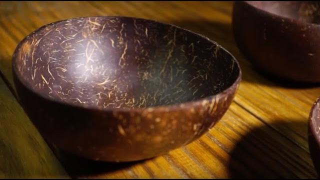 Como fazer tigela da casca de coco