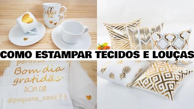 APRENDA A FAZER O EFEITO METALIZADO NA PORCELANA E NO TECIDO