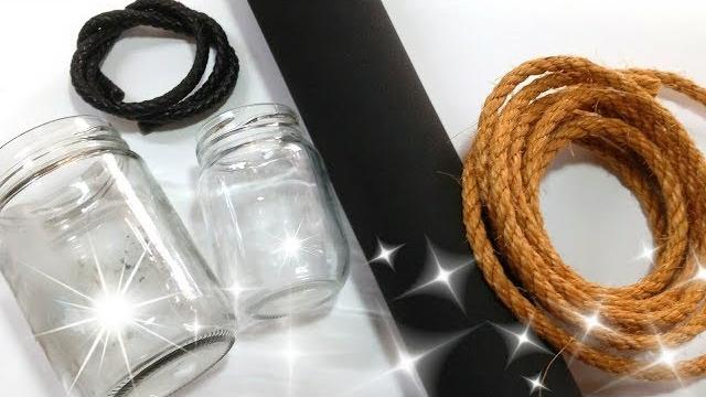 DIY DECORAÇÃO AMBIENTE MASCULINO USANDO APENAS A CRIATIVIDADE E UM VIDRO