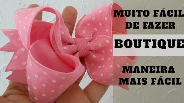 Laço boutique fácil de fazer